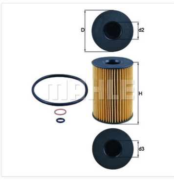 MAHLE Oil Filter Kit - 11427583220